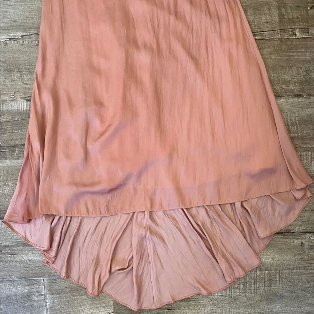 Lovers + Friends The Slip Dress Satin Maxi Nude 8 - Picture 8 of 8